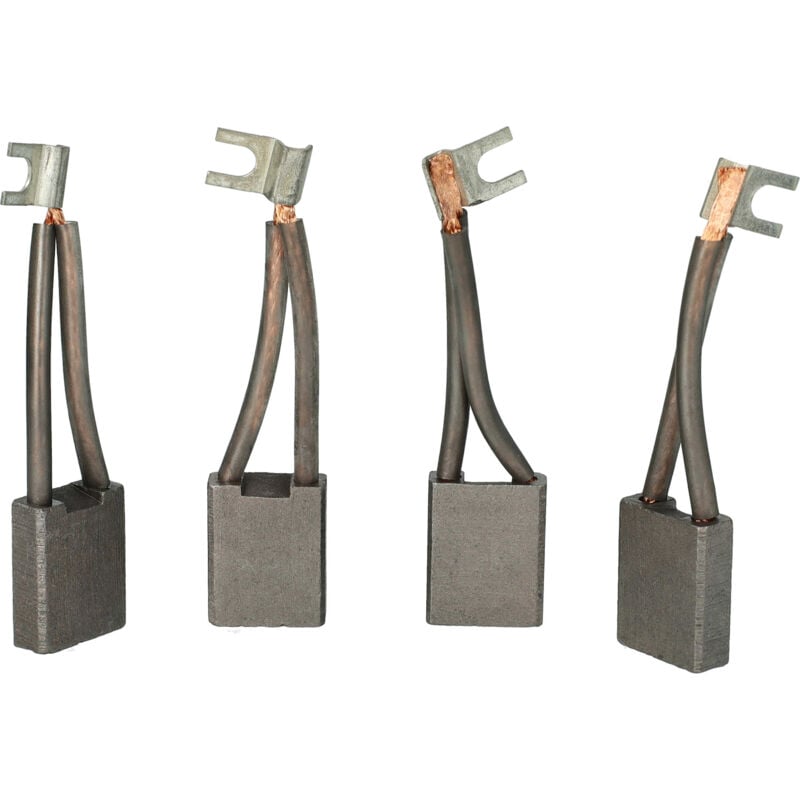 4x balais de charbon 25 x 19,8 x 7,9 mm compatible avec Linde T16 - 360, 0039718101 véhicule utilitaire - Vhbw