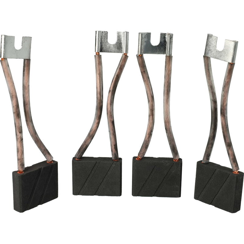 4x balais de charbon 31,4 x 39,8 x 10 mm remplace Linde J2506034, 0009718189 pour véhicule utilitaire - Vhbw