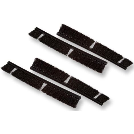 vhbw 4x Brosses, set de rouleaux compatible avec Vorwerk Kobold VR100 aspirateur - brosse