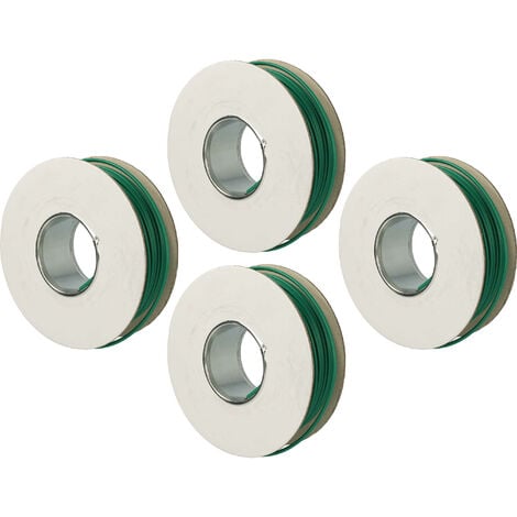 vhbw 4x Cavo perimetrale compatibile con Worx Landroid WG798E, Landroid WG799E, Landroid WR101 robot tosaerba - Filo perimetrale 50 m verde