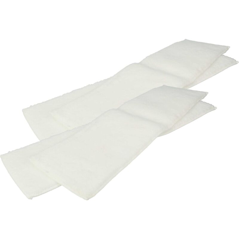 4x Housses de rechange compatible avec Kärcher sc 1402, sc 1402 b, sc 1502 nettoyeur à vapeur - serpillère douce 40,5 x 11,15 x 0,3cm - Vhbw