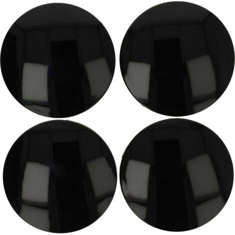 vhbw 4x coprimozzo universale per diverse autovetture - Copriruota, 64 mm, nero, plastica