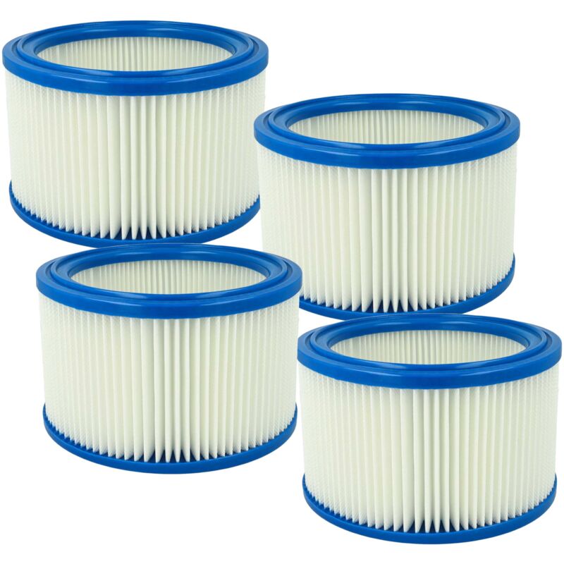 Image of 4x elemento filtrante compatibile con Makita 443 aspiratore secco/umido - Vhbw