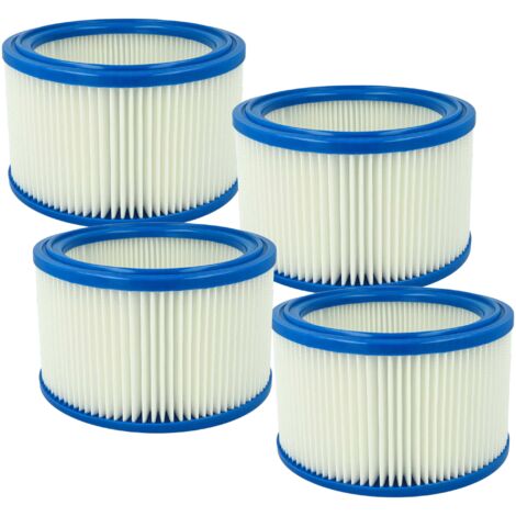 vhbw 4x elemento filtrante compatibile con Nilfisk Alto 29747 aspiratore secco/umido