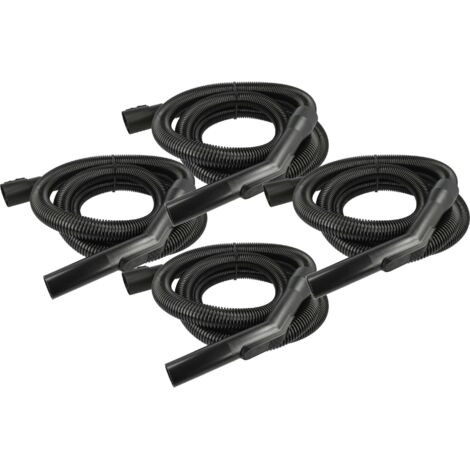 vhbw 4x Ersatz Schlauch kompatibel mit Kärcher WD 5 P S V-25/5/22, V-25/5/22, P V-25/5/22, S V-25/5/22 Staubsauger - Flexibel, 3 m, Handgriff