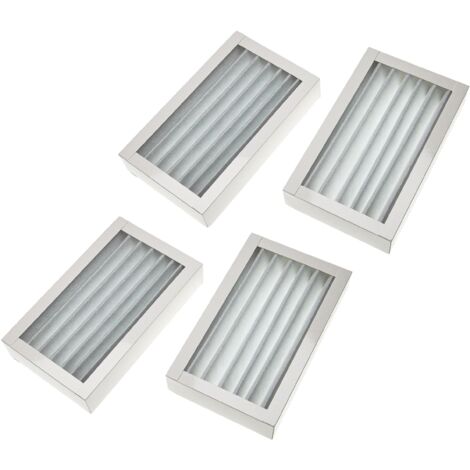 vhbw 4x Filter G4 Ersatz für Zehnder 527004670 für Lüftungsgerät - Filterset, 25 x 15 x 9 cm Weiß