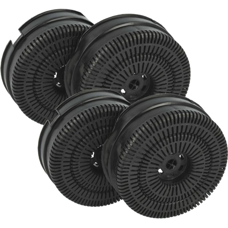 vhbw 4x Filtres à charbon actif compatible avec Elica PRF0115176, PRF0115176A, PRF0112083, PRF0112083A, PRF0115175, PRF0115175A hotte aspirante