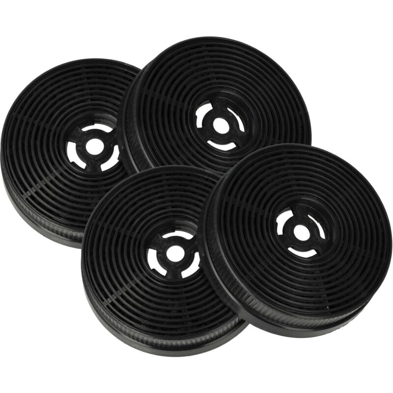 Vhbw - 4x Filtres à charbon actif compatible avec Klarstein S22-60 bbpy, 9039Y, S13-60 bbpy, 10032842, 10032904 hotte aspirante