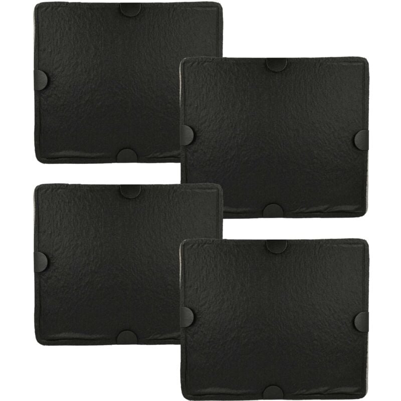 Vhbw - 4x Filtres à charbon actif compatible avec Miele da 429-4, da 429-4 / titan, da 428-6, da 428-8 w, da 428-4 hotte aspirante - 29 x 24,5 x 2 cm