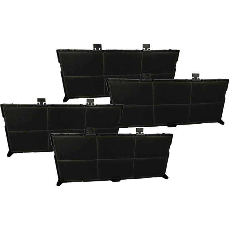 Vhbw - 4x Filtres à charbon actif compatible avec Siemens LI67SA270, LI67RC54002, LI67RC540/05, LI67SA270/02, LI67SA270/01 hotte aspirante