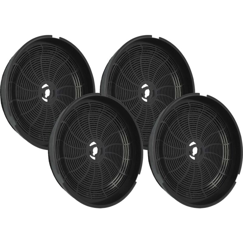 Vhbw - 4x Filtres à charbon actif remplacement pour Smeg FLT6, 690073176 pour hotte aspirante