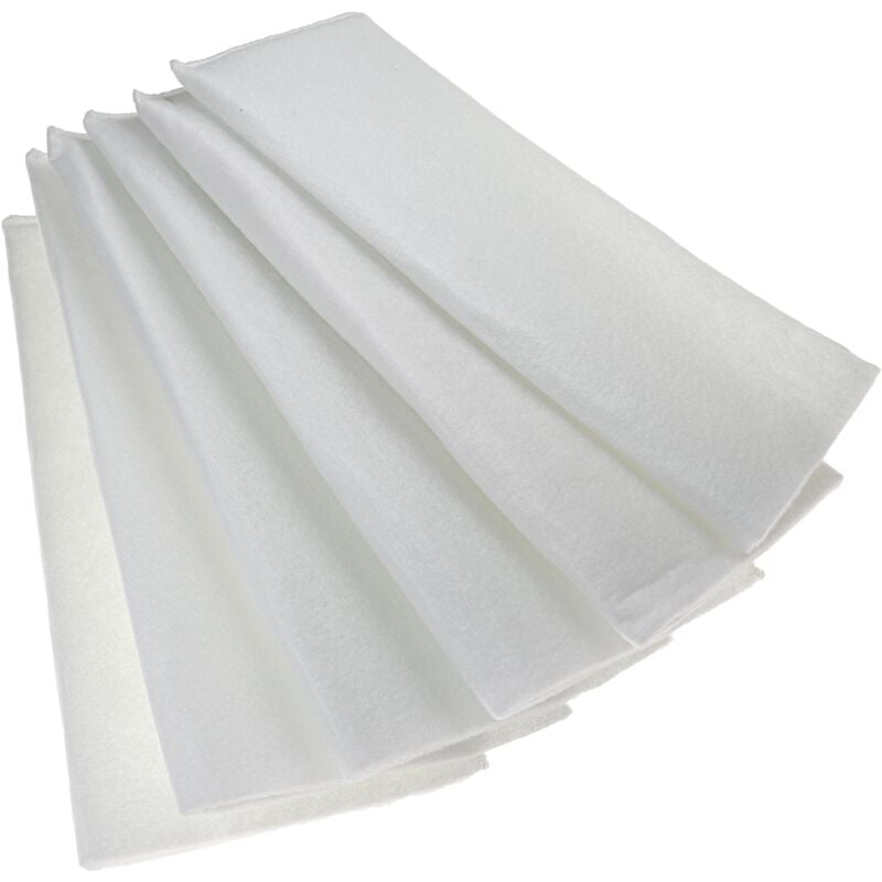 vhbw 6x Filtre à air G4 compatible avec Balzer HRV 30, 25, 35 ventilateur, aération, ventilation - blanc