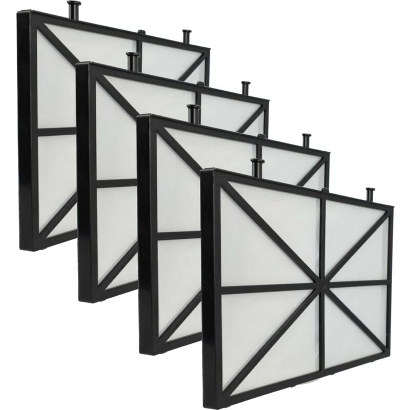 Vhbw - 4x Filtres compatible avec Dolphin Logic Eco 50, Eco 40 aspirateur, nettoyeur piscine - Coussinets, 26,5 x 15,8 x 1,1 cm