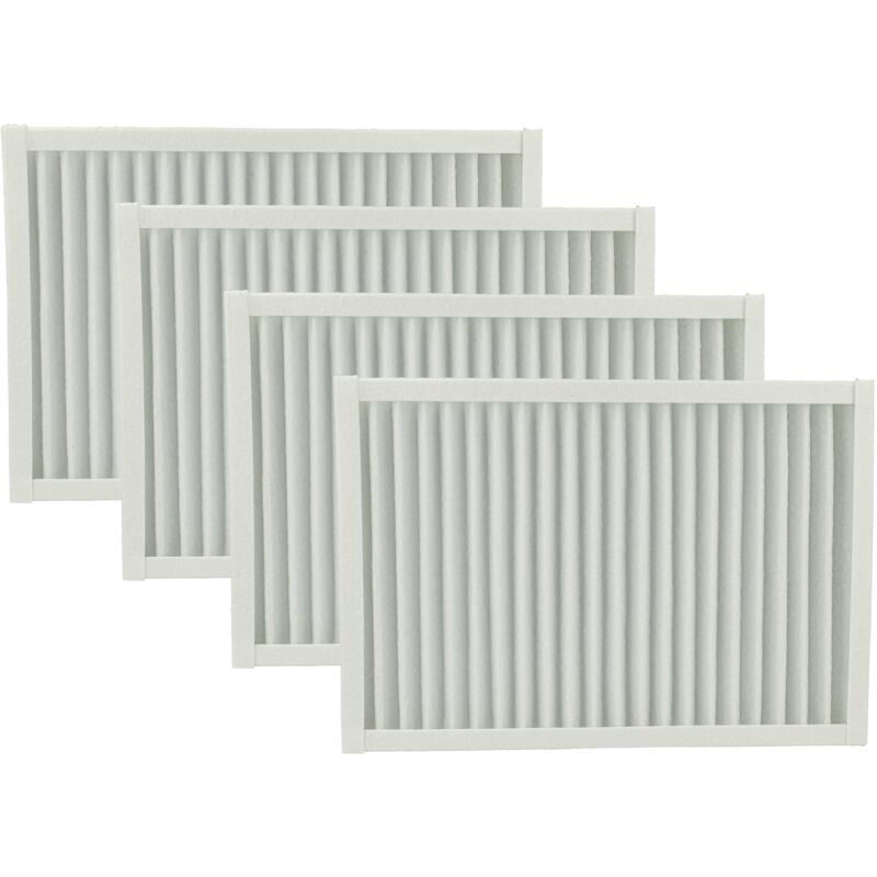 4x Filtres compatible avec Viessmann Vitovent 200-C appareil de ventilation - Set de filtres à air G4, 26 x 17,8 x 2,3 cm blanc - Vhbw