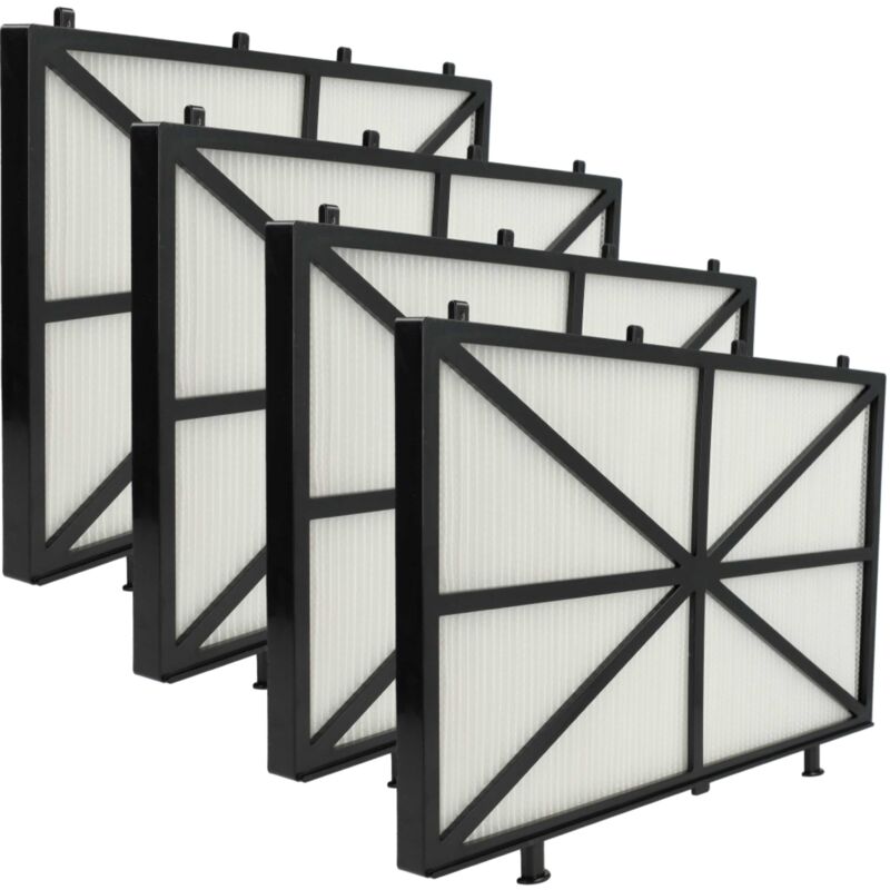 4x Filtres H11 compatible avec Dolphin Zenit 30, 20, 15, 10 aspirateur, nettoyeur piscine - Coussinets, 26,5 x 15,8 x 1,1 cm - Vhbw