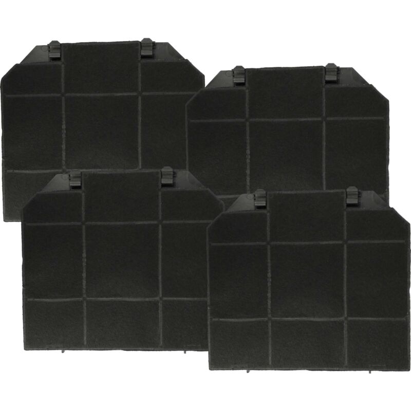 Image of 4x filtro a carboni attivi compatibile con Electrolux Alto, Alto Isola, 949610963, Axia Isola Plus cappe aspiranti - 26,5 x 23,5 x 1,5 cm - Vhbw
