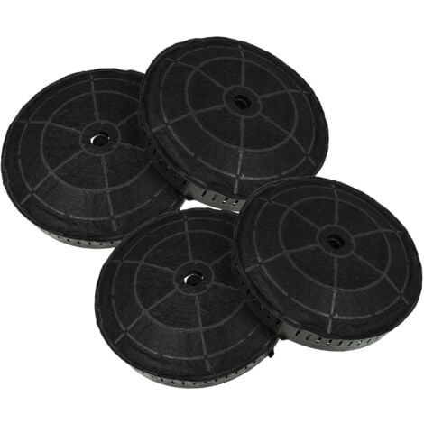 vhbw 4x filtro a carboni attivi compatibile con Elica BOXIN NO DRIP IX/A/90 PRF0156613, BOXIN NO DRIP IX/A/60 PRF0157712 cappe aspiranti - 17,2 cm