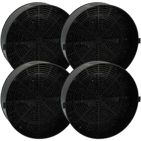 vhbw 4x filtro a carboni attivi compatibile con turboair 421113, 421117, CB42A1, GZD1125, C593N, AE901E cappe aspiranti - 16 cm