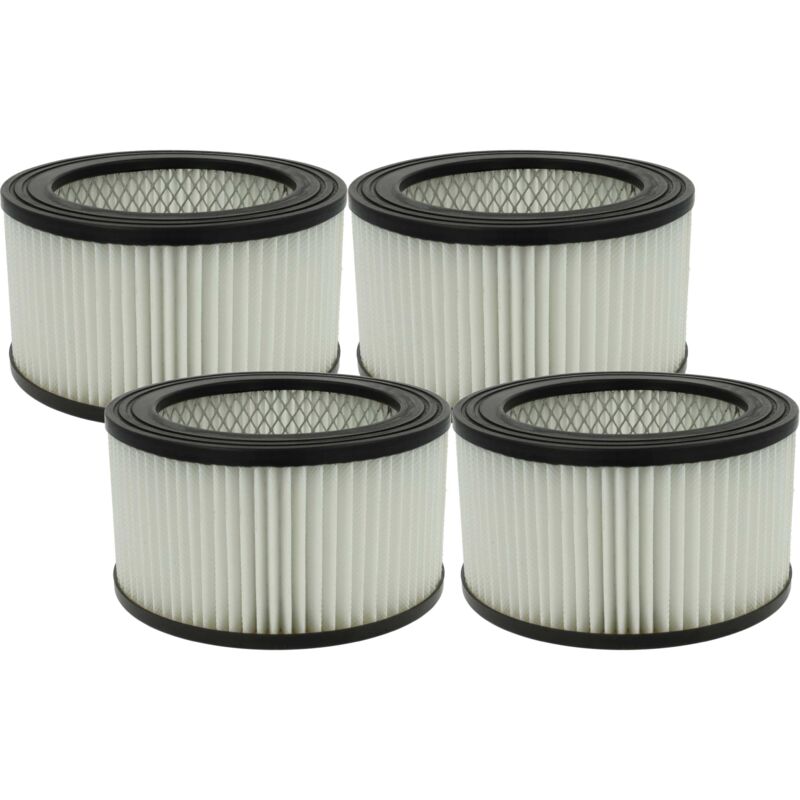 Image of Vhbw - 4x filtro compatibile con aspiracenere nrj802 18l/80860 1200w aspiracenere - filtro hepa nero / bianco