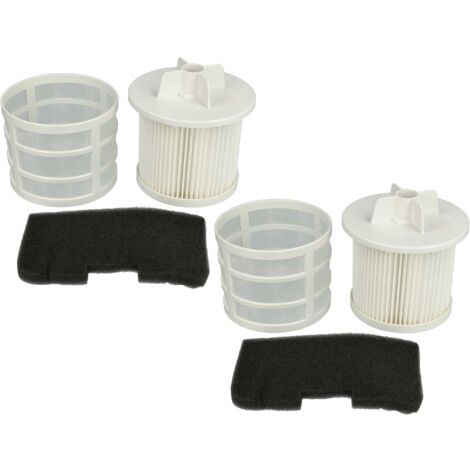 vhbw 4x filtro compatibile con Hoover TSBE1401 011 39001536, TSB2004 001 39000983 aspirapolvere - filtro aria di scarico, filtro pre-motore