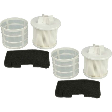 vhbw 4x Filtro compatible con Hoover TSBE1401 011 39001536, TSB2004 001 39000983 aspiradora - filtro aire salida, filtro pre-motor