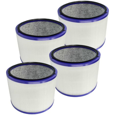 vhbw 4x Filtro HEPA compatible con Dyson Pure Cool Link HP03, DP02, DP01, DP03, HP00, HP01, HP02 purificador aire - Filtro de repuesto