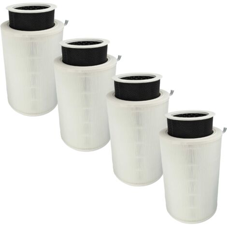 vhbw 4x Luftilter kompatibel mit Xiaomi Mi Air Purifier Max Luftreiniger - Kombifilter Vorfilter + HEPA + Aktivkohle