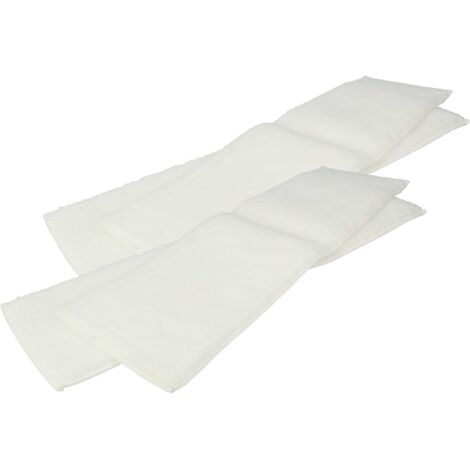 vhbw 4x Paño limpieza compatible con Kärcher SC 1125 Plus, SC 1202, SC 1202 B limpiador a vapor - paño suave para el suelo 40,5 x 11,15 x 0,3cm