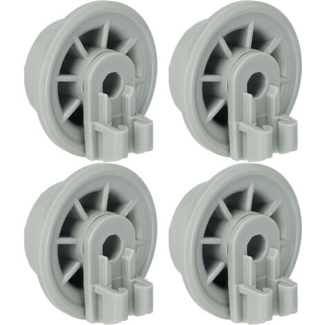 vhbw 4x Ruota per cestello inferiore compatibile con Bosch lavastoviglie - Diametro 35 mm
