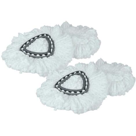 vhbw 4x Serpillères compatible avec Vileda Easy Wring & Clean, Turbo Easy Wring balai nettoyant - Tête de rechange, microfibre,