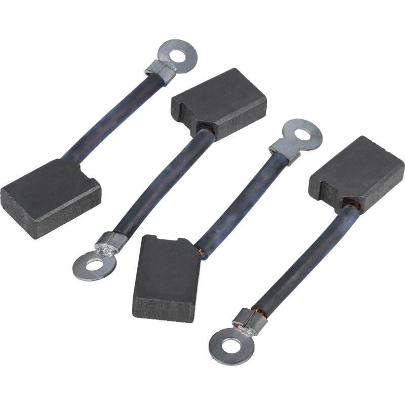 Image of vhbw 4x spazzola carbone 7 x 14 x 19 mm compatibile con Kärcher BD 45/40 C, 530, 65/80, 55/60, 55/40 C, 40/25 C aspirapolvere