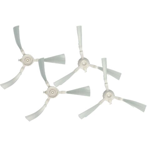 vhbw 4x spazzola laterale sostituisce Rowenta ZR720002 per robot aspirapolvere - Set spazzole, grigio / blu