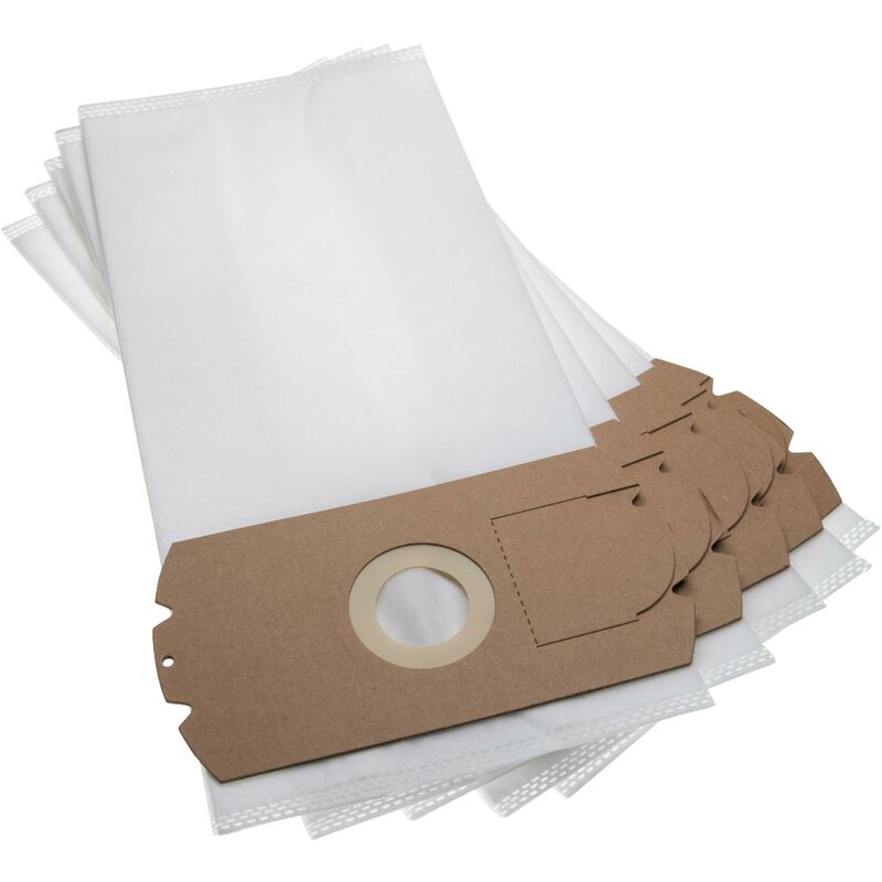 

5x Bolsa aspiradora compatible con Fagor Supermax 1200 aspiradora - vellón micro, 39 cm x 18 cm, blanco - Vhbw