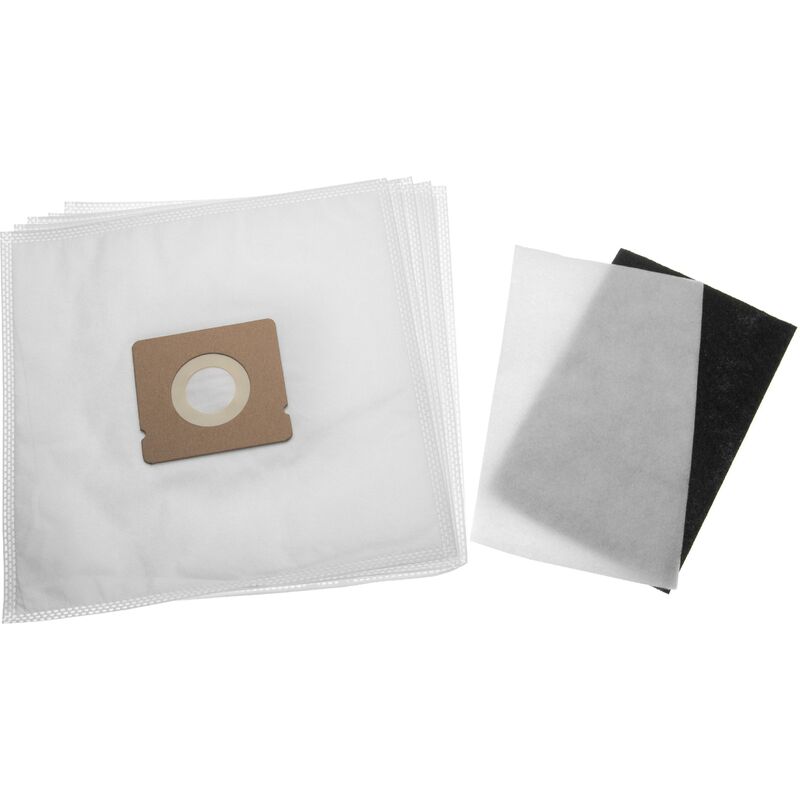 

5 bolsas de aspiradora (microvellón) + 1 microfiltro compatible con Moulinex MO152711, MO152711/4Q0, MO1533, MO153301/4Q0, ... - Vhbw