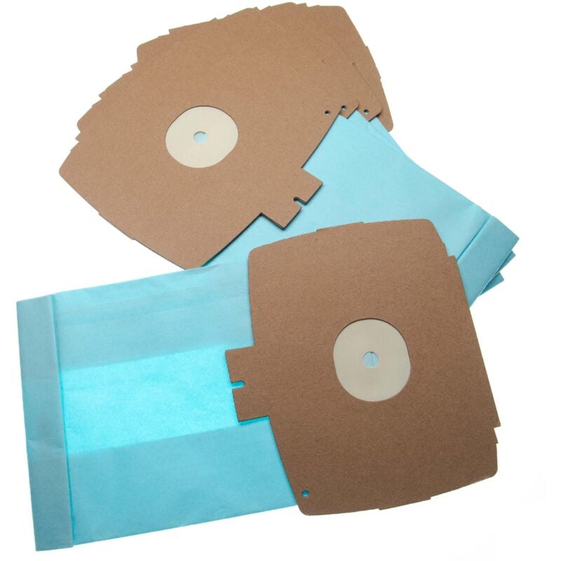 

5x bolsa compatible con Elektro Helios Z 355 aspiradora - papel, 26.1 cm x 15.05 cm, azul claro - Vhbw