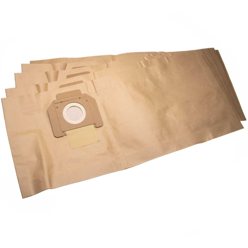

Vhbw - 5x Bolsa aspiradora compatible con Nilfisk Alto IVB 3, 30 aspiradora - papel, 66 cm x 27,8 cm, marrón