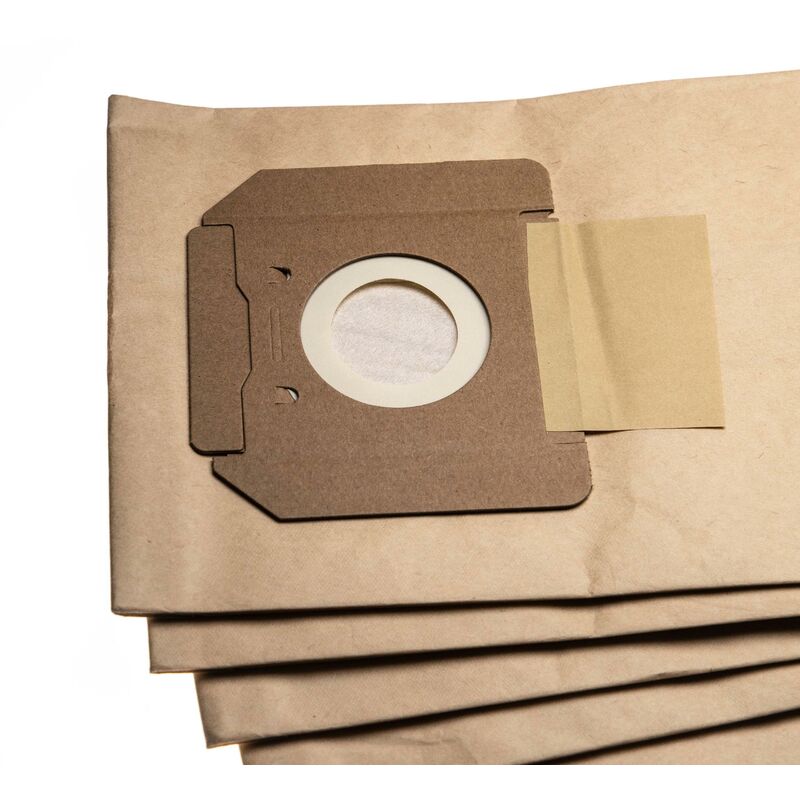 

5x bolsa compatible con Kärcher NT 611 Eco TEA aspiradora - papel, 40 cm x 20 cm, marrón - Vhbw