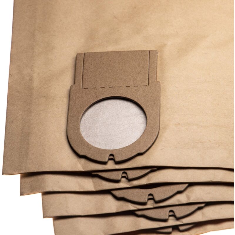 

5x bolsa reemplaza Metabo 6.31349, 631349000 para aspiradora - papel, 67.9cm x 24.15cm, marrón - Vhbw