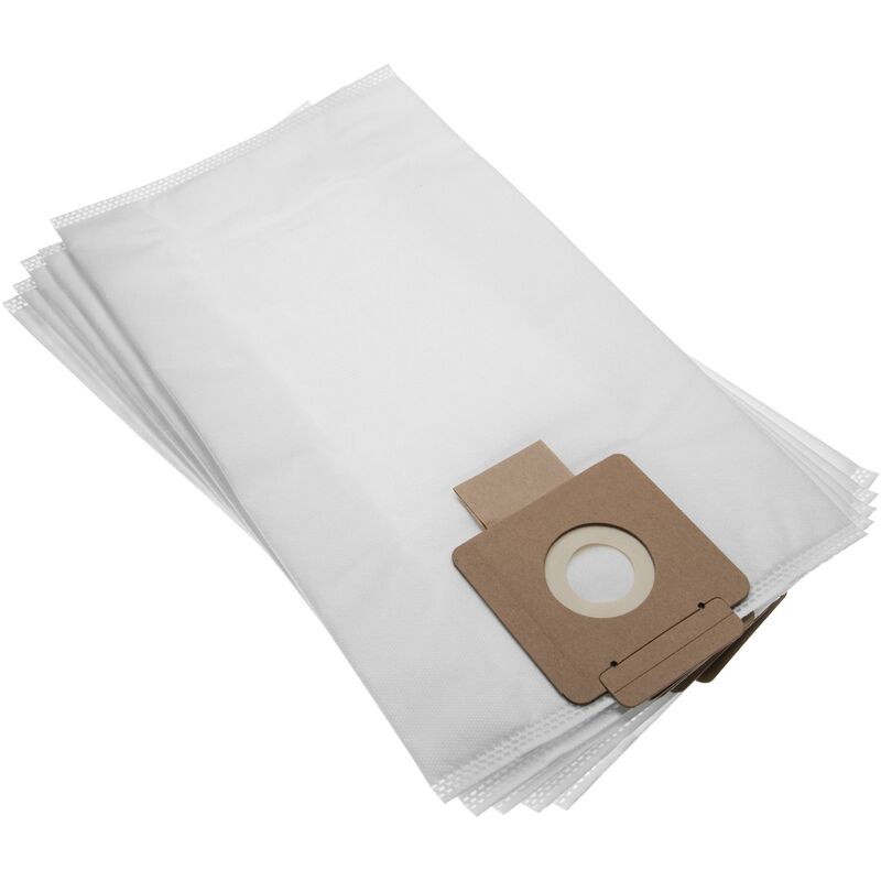 Image of vhbw 5x sacchetto dell'aspirapolvere compatibile con Columbus ST 7 aspirapolvere - in microfibra, 40,8cm x 22,8cm, bianco