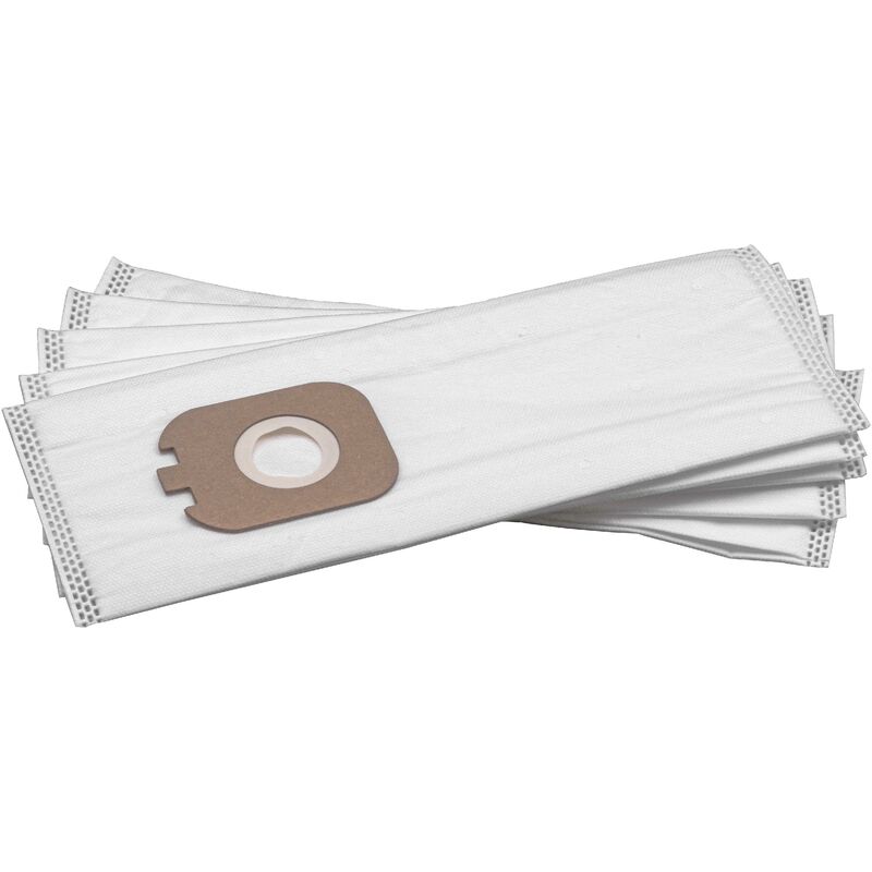 5x Bolsa aspiradora compatible con Rowenta Powerline Eco RH7655IA, RH7665IA aspiradora - vellón micro, 30 cm x 13 cm, blanco - Vhbw