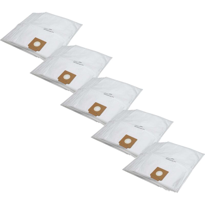 vhbw 50 microfleece Dust Bags compatible with Kärcher T12/1, T15/1, T17/1 Vacuum Cleaner, White