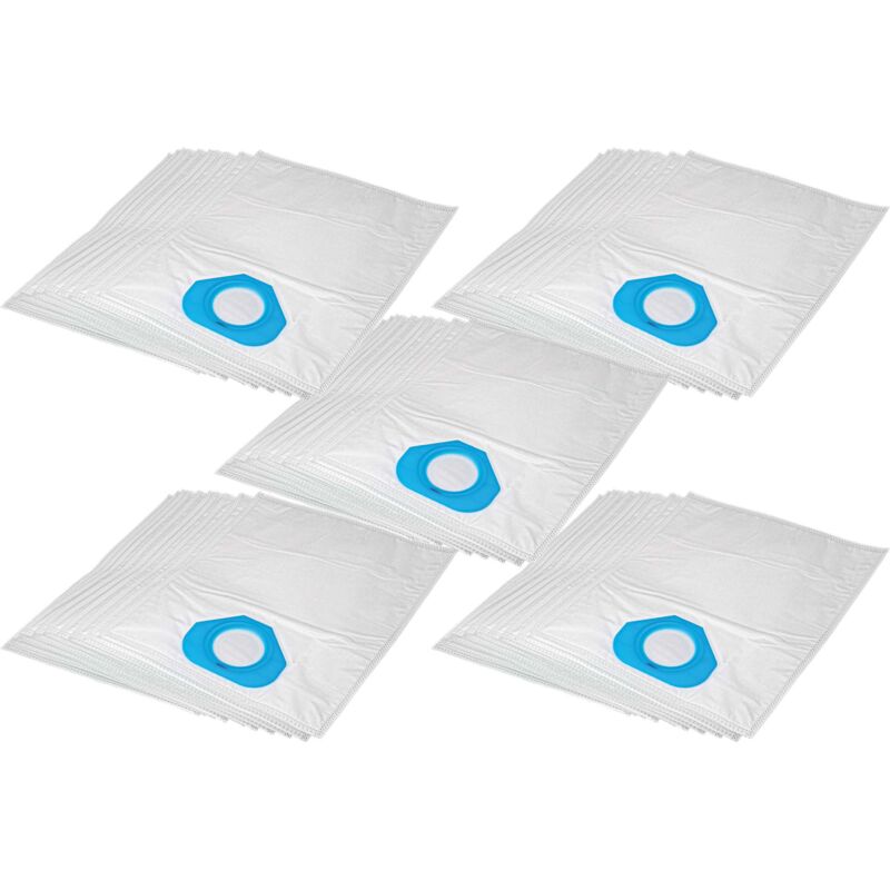 50 microfleece Dust Bags compatible with Nilfisk 70GA, 84GS, GA70, GA-70, GM80, GM-80, GM90, GM-90, GS80, GS-80, GS90 Vacuum Cleaner, White - Vhbw
