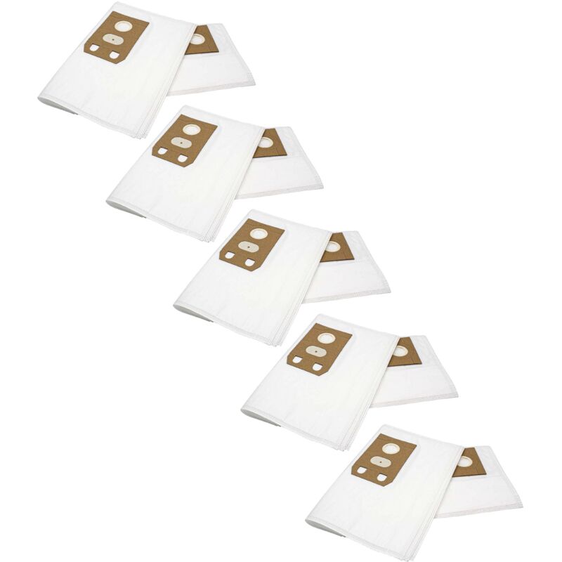 

50x Bolsa aspiradora compatible con Electrolux Z 437 907014001, Z 437EL 901710101 aspiradora - vellón micro, 33 cm x 23 cm, blanco - Vhbw