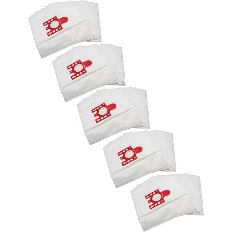 

50x Bolsa aspiradora compatible con Hoover Telios T 4300 - 4599 aspiradora - vellón micro, 28 cm x 20 cm, blanco - Vhbw