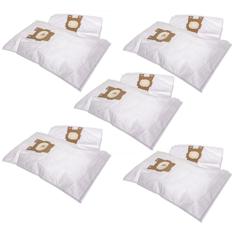 

50x Bolsa aspiradora compatible con Kirby Generation 8 Diamond, Generation 9, Gsix aspiradora - vellón micro, 31 cm x 24,5 cm, blanco - Vhbw