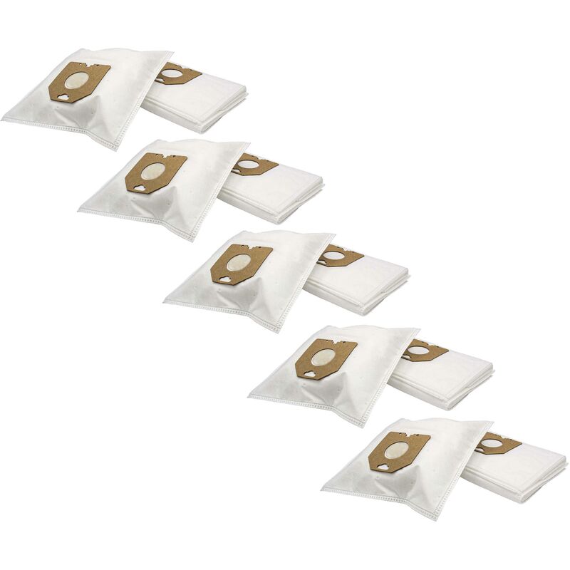 

50x Bolsa aspiradora compatible con Lloyds 150/130 aspiradora - vellón micro, 31 cm x 22 cm, blanco - Vhbw