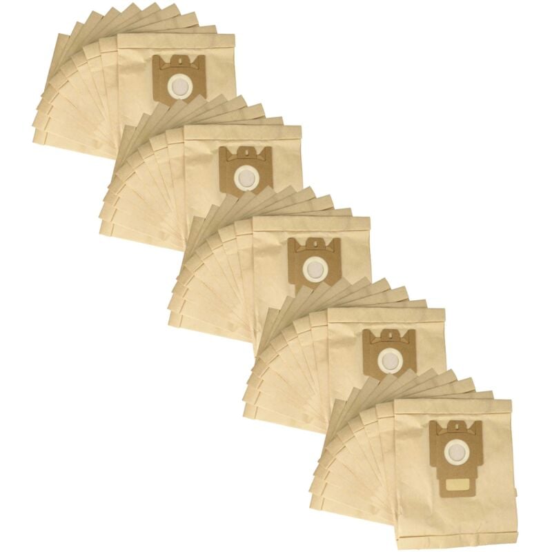

50x Bolsa aspiradora compatible con Miele Exquisit HS, M aspiradora - papel, Typ M, 28 cm x 19,5 cm, color arena - Vhbw