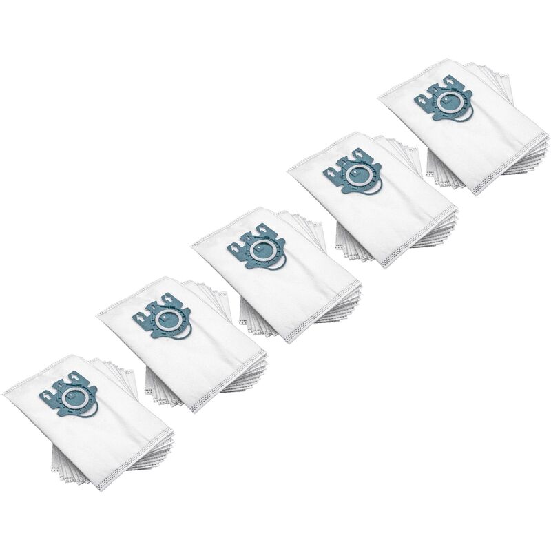 

50x Bolsa aspiradora compatible con Miele Meteor C, Medivac, Mercury, Meteor A, Meteor C1 aspiradora - vellón micro, 27,5 cm x 18 cm, blanco - Vhbw