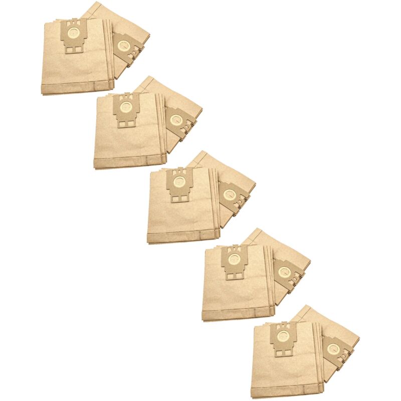 

50x Bolsa aspiradora compatible con Miele Meteor, Meteor I, Meteor SL aspiradora - papel, tipo H, 27 cm x 21,5 cm, color arena - Vhbw