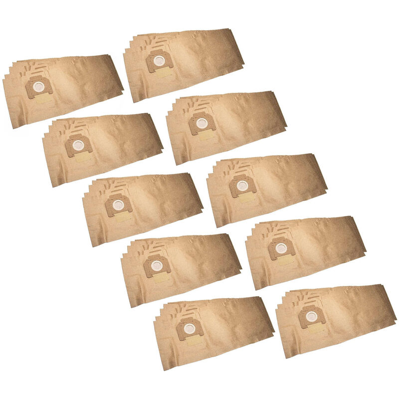 

Vhbw - 50x Bolsa aspiradora compatible con Nilfisk Alto IVB 3, 30 aspiradora - papel, 66 cm x 27,8 cm, marrón